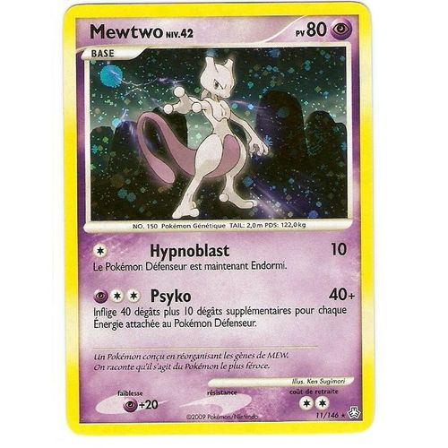 Mewtwo Holo "Eveil Des Legendes" 80 Pv 11/146