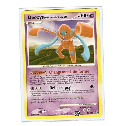 Deoxys Forme Defense "Eveil Des Legendes" 100 Pv 25/146