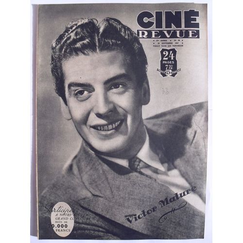 Cine Revue 1947 N° 38 : Victor Mature.Evelyn Keyes.Bruce Bennett.Jean Marais.Henry Fonda