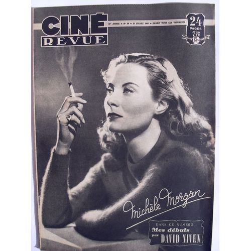 Cine Revue 1947 N° 30 : Michele Morgan.David Nnived.Roy Rogers.
