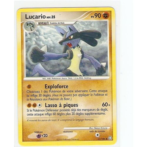 Lucario "Eveil Des Legendes" 90 Pv 61/146