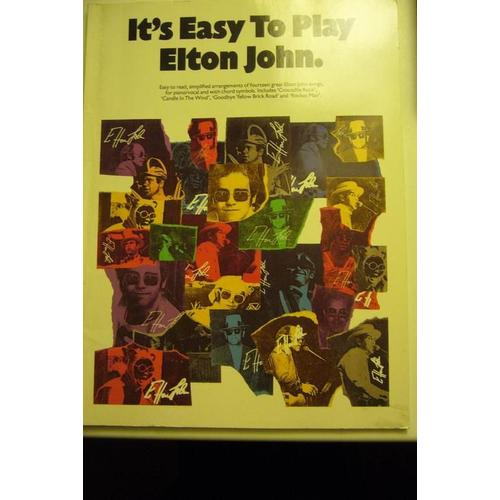 It's Easy To Play Elton John Piano,  Vocal & Guitar (With Chord Boxes)