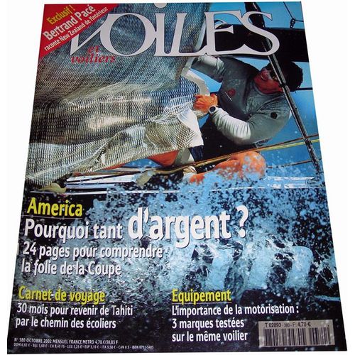Voiles Et Voiliers  N° 380 : America, La Folie De La Coupe - Exclusif Bertrand Pacé - Carnet De Voyage Tahiti