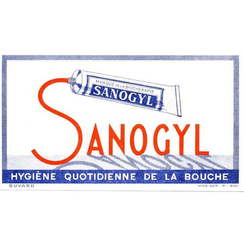 Buvard Sanogyl 1950 Avec Cadre