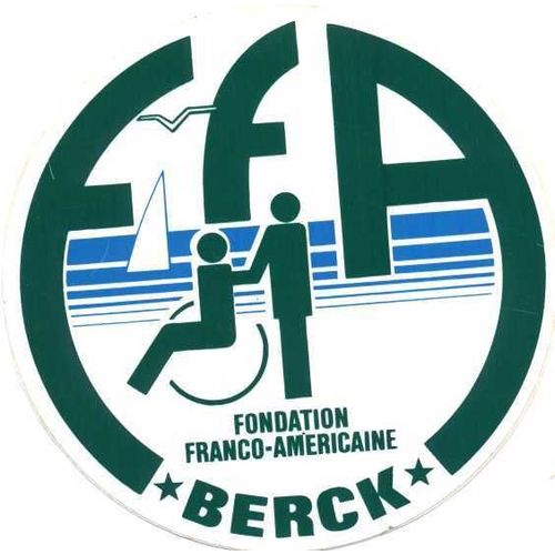 Autocollant "Fondation Franco Américaine" "Ffa Berck Sur Mer"