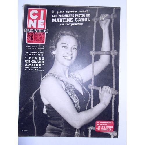 Cine Revue 1955 N°25 N° 25 : Martine Carol En Trapeziste