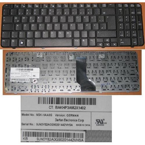 Clavier QWERTZ ALLEMAND pour HP CQ60 Series, P/N: 9J.N0Y82.A0G, Model: NSK-HAA0G