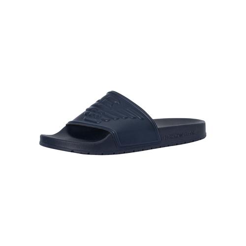 Emporio Armani Logo Sliders Bleu