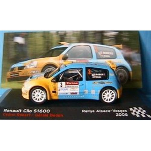 Renault Clio S1600 Rallye Alsace Vosges 2006 Ixo 1/43 Altaya-Altaya