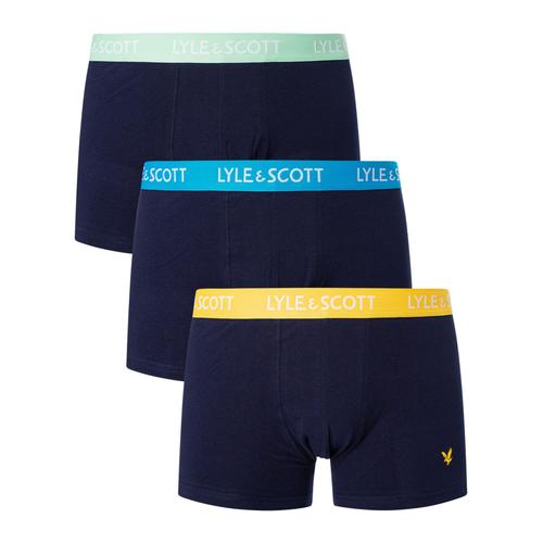 Lyle & Scott Lot De 3 Boxers Barclay, Bleu