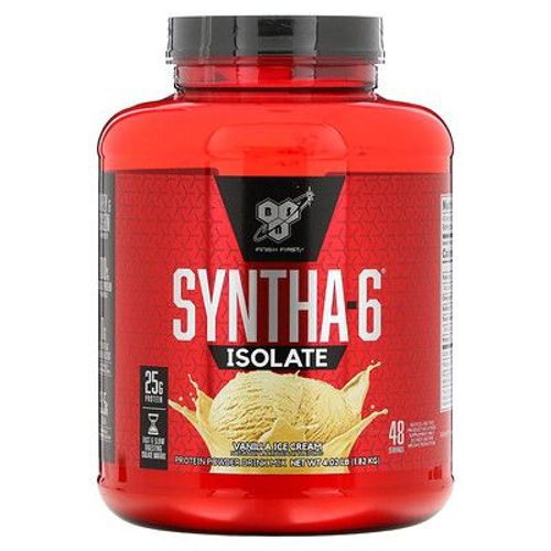 Bsn Isolat Syntha-6, Mélange Pour Boisson Protéinée En Poudre, Glace À La Vanille, 1,82kg