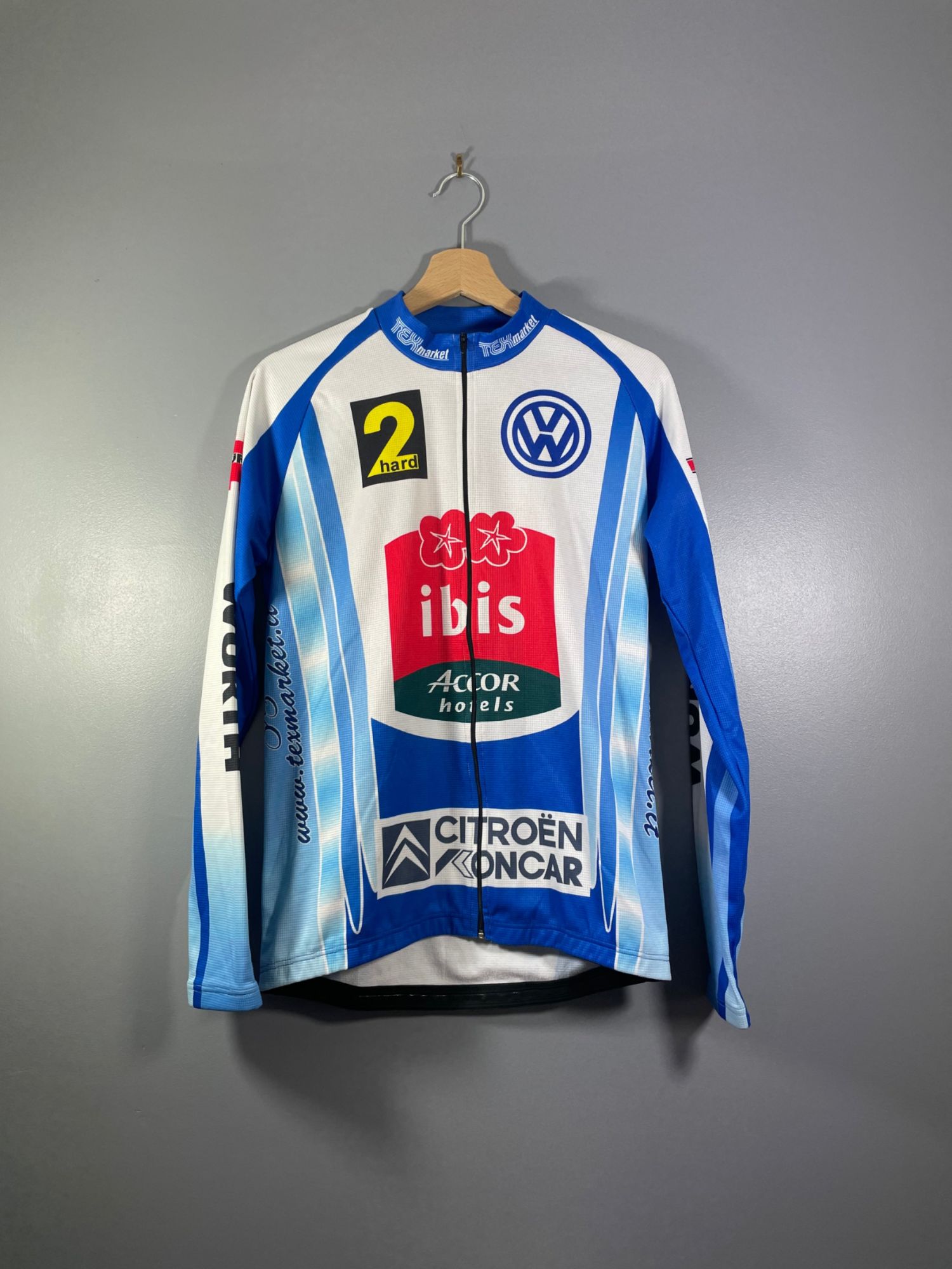 Maillot Vélo Cyclisme Vintage Ibis Accor Hotels Tex