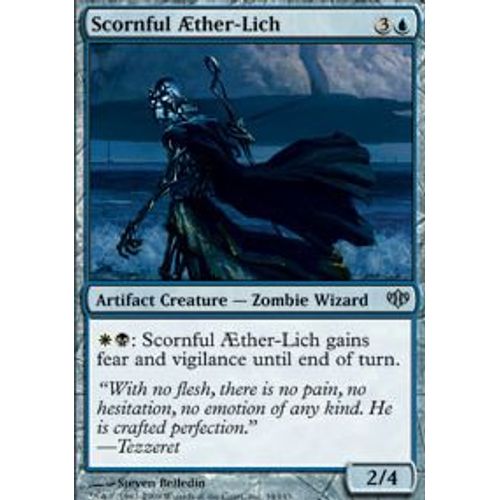 Aether-Liche Dédaigneuse  - Magic Mtg - Conflux 34 - U