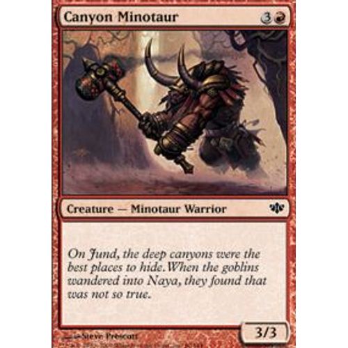 Minotaure Des Canyons  - Magic Mtg - Conflux 60 - C