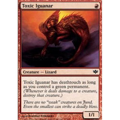 Iguanar Toxique  - Magic Mtg - Conflux 72 - C