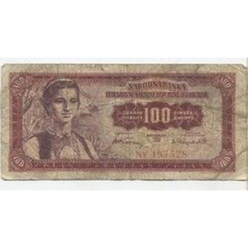 Serbie 100 Dinars 1955