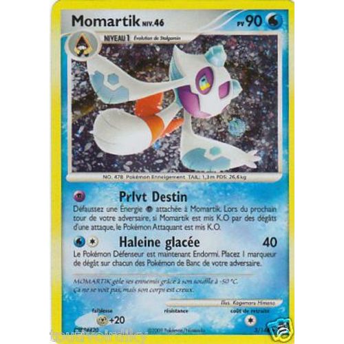 Carte Pokémon Momartik Holo -  Eveil Des Légendes 3/146 - Niv 46 - 90 Pv