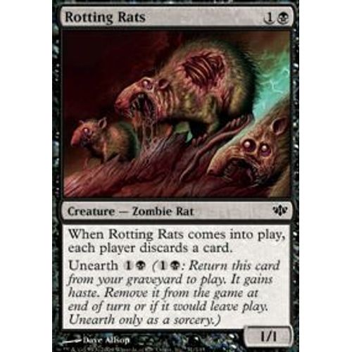 Rats Pourrissants  - Magic Mtg - Conflux 51 - C