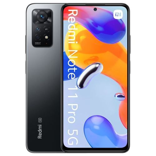 PACK SMARTPHONE REDMI NOTE 11 PRO 6,67" 5G DOUBLE SIM 128 GO GRIS GRAPHITE + TOUR DE COU + KIT INFLUENCEUR