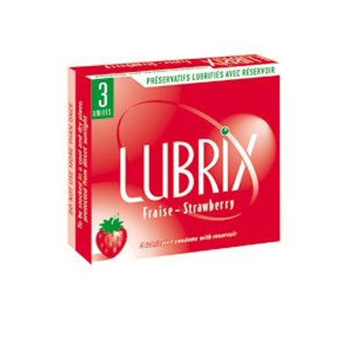 Preservatifs Lubrix Fraise X03