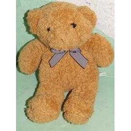 Nounours marron 32 cm  Peluches et doudous en ligne sur