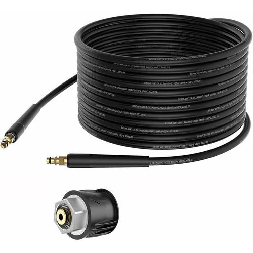 10 m Tuyau pour K?rcher nettoyeur haute pression, flexible pour K?rcher nettoyeur haute pression, Tuyau ¿¿ haute pression pour K?rcher K2 K3 K4 K5 K6 K7 Connecteur rapide