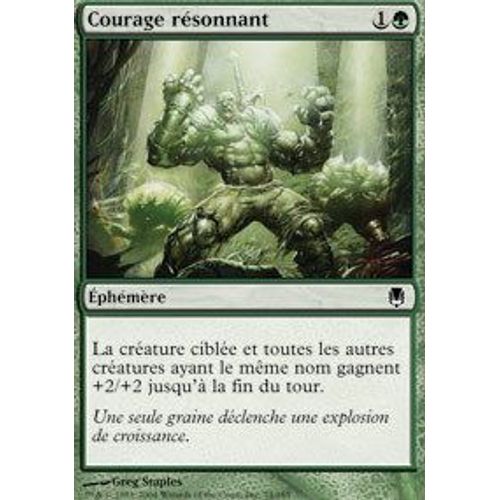 Courage Résonnant  - Magic Mtg - Sombracier 74 - C
