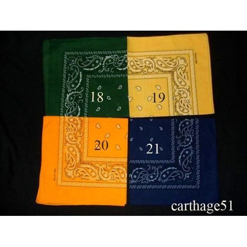 Bandana 100% Coton Plusieurs Coloris Disponibles (Annonce 1/2)