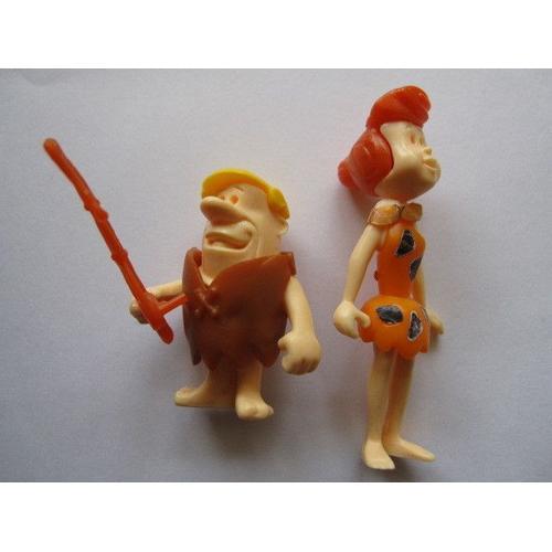 Pierrafeu - Kinder 2 Figurines Madame Et Fils Canne À Pêche