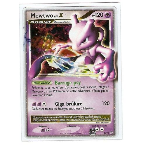 Mewtwo Holo Niv X 120 Pv Dp28