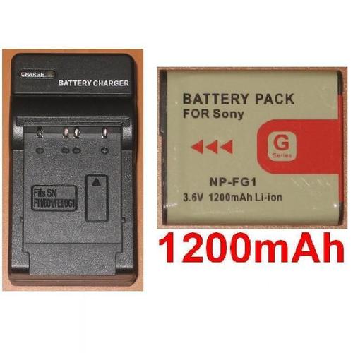 Chargeur + Batterie  NP-BG1 NP-FG1 pour Sony DSC-H9, DSC-H7, DSC-H3, DSC-H5**1200mAh**