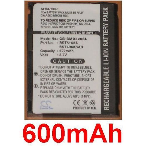 Batterie Compatible Pour Samsung Sgh-D820 - P300 - Z510v