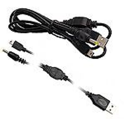 Câble 2 En 1 De Transfert / Recharge Pour Console Sony Psp