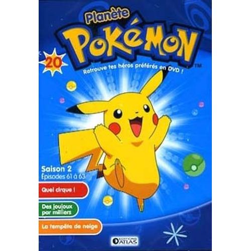 Planète Pokemon Volume 20 Épisodes 61 62 63 Saison 2 La Ligue Indigo