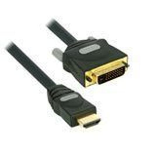 Profigold Cordon HDMI A Mâle - DVI-D Mâle - 2 m