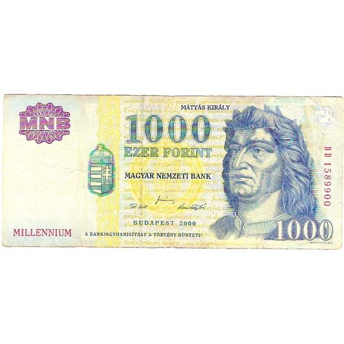 Hongrie - Billet 1000 Forint - Millennium 2000