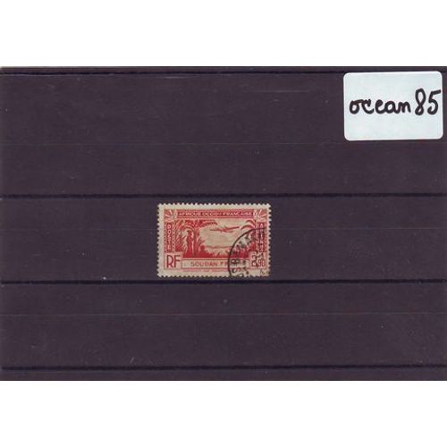 Soudan 1940 : Poste Aérienne : Avion Survolant Le Soudan - Timbre Oblitéré