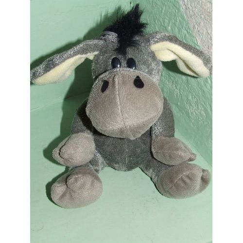 Doudou Ane Forest Distribution Peluche Gris 20 Cms Assis + Oreilles 9 Cms