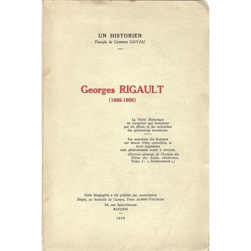 Georges Rigault (1885-1956) Biographie