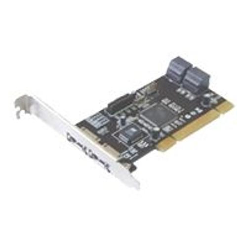 ST Lab A-224 - Contrôleur de stockage (RAID) - 4 Canal - SATA 1.5Gb/s / eSATA - 1.5 Gbit / s - RAID 0, 1, 5, 0+1 - PCI