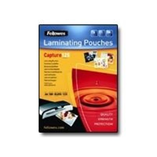 Fellowes Laminating Pouches Capture 125 micron - 100 - 75 x 105 mm pochettes plastifiées