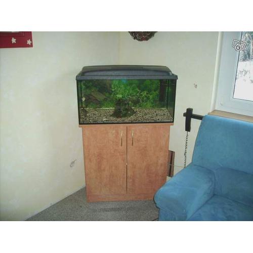 Aquarium 112 Litres - 40 X 80 X 35 Cm - Avec Meuble