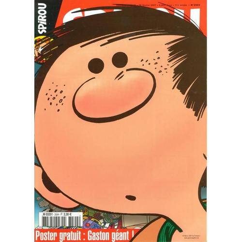 Spirou Hebdo  N° 3594 : Poster Gratuit : Gaston Géant !