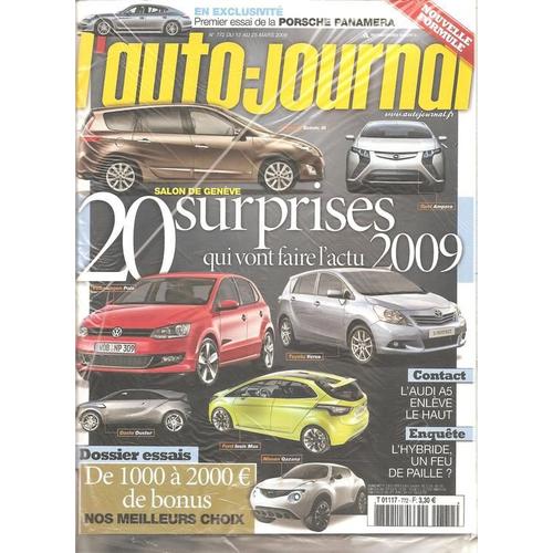 L'auto-Journal  N° 772 : Salon De Geneve 20 Surprises Qui Vont Faire L'actu 2009