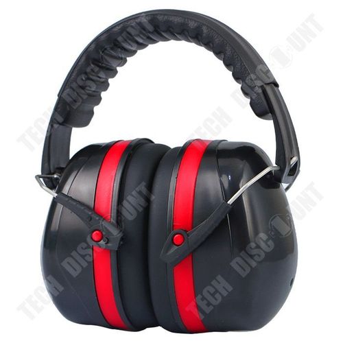 TD® Cache-oreilles antibruit confortables et réglables anti-bruit cache-oreilles insonorisés montés sur la tête