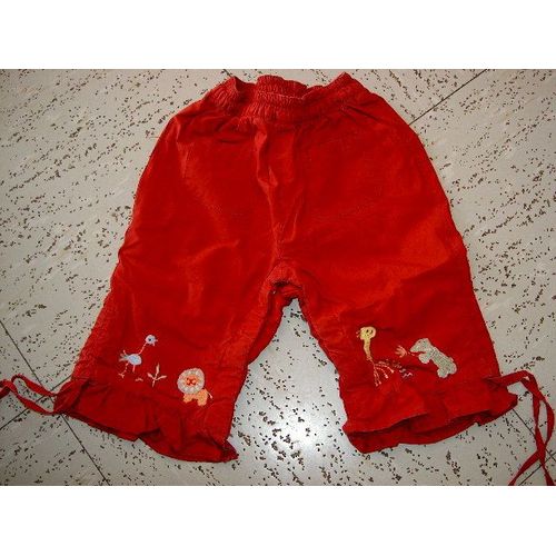 Pantalon Rouge Taille 6 Mois Kiabi