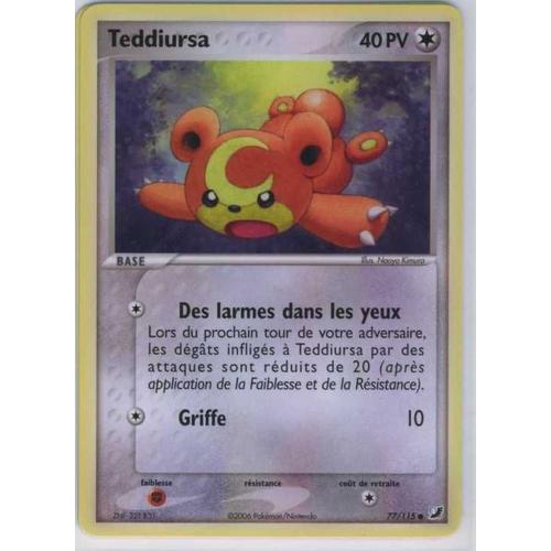 Teddiursa Ex Forces Cachées 77/115 Ordinaire Vf