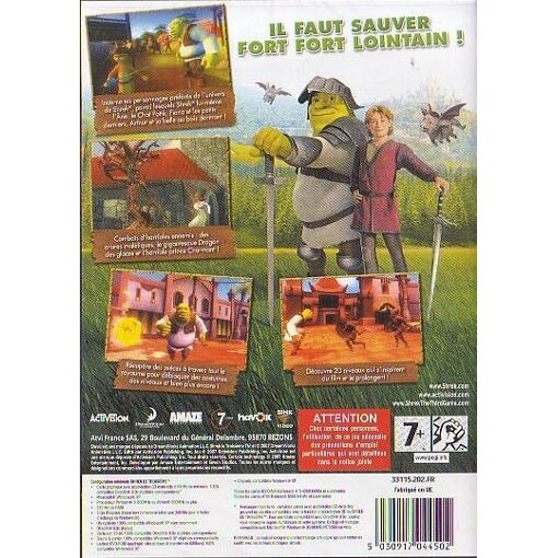 Jeu SHREK LE TROISIEME - XBOX 360 - Version Française Neuve Sous Blister