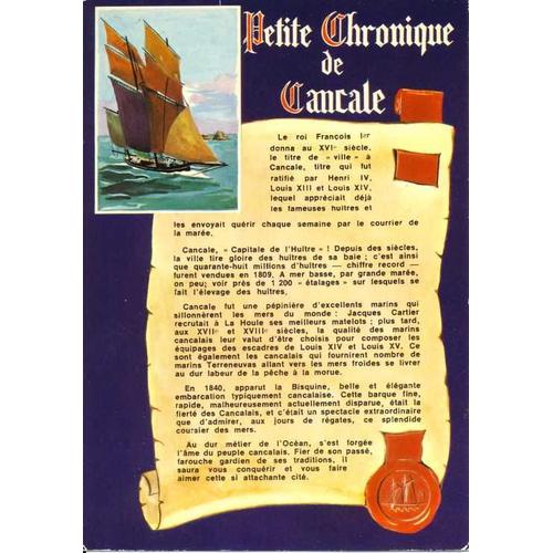 Cancale : Petite Chronique De Cancale (Ref 35-1046)