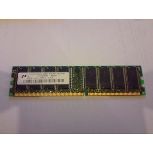 Micron - Mémoire - 256 Mo - DIMM 184 broches - DDR - 266 MHz - PC2100 - MT16VDDT3264AG-265B1